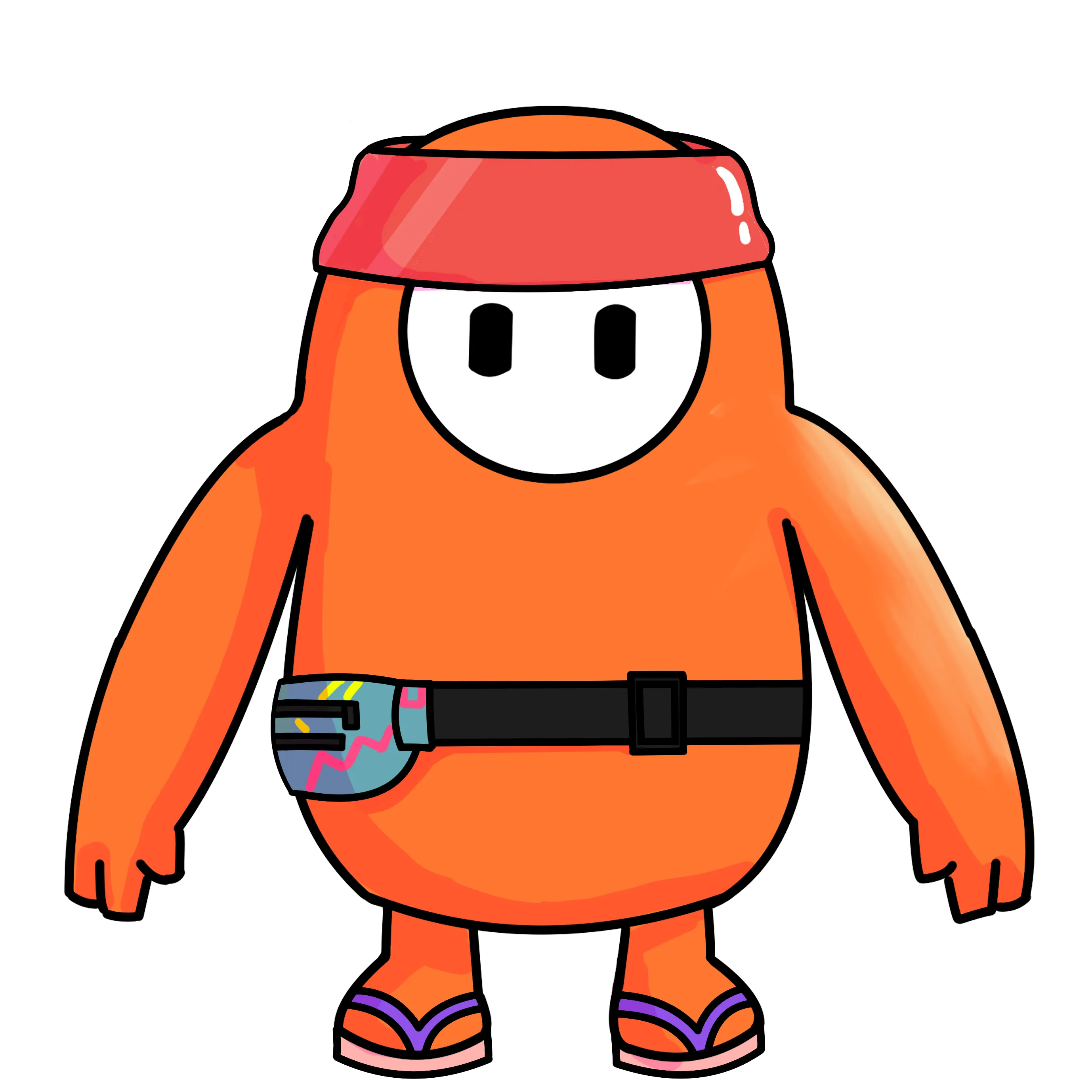 Judía de Fall Guys de Mazu, miembro de Team Butano